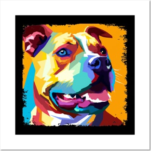 American Staffordshire Terrier Pop Art - Dog Lover Gifts Posters and Art